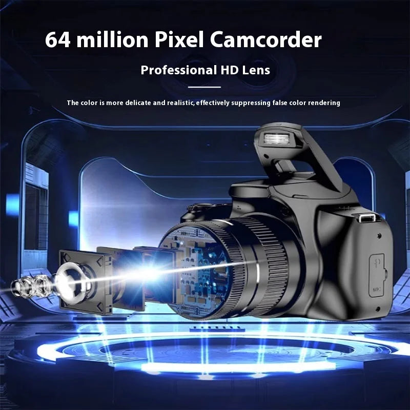 Câmera Digital Mirrorless com Lente Intercambiável - Alta Definição 64 Megapixels 4K Óptico