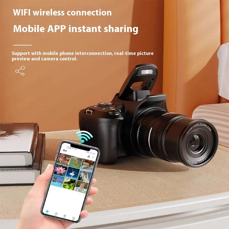 Câmera Digital Mirrorless com Lente Intercambiável - Alta Definição 64 Megapixels 4K Óptico