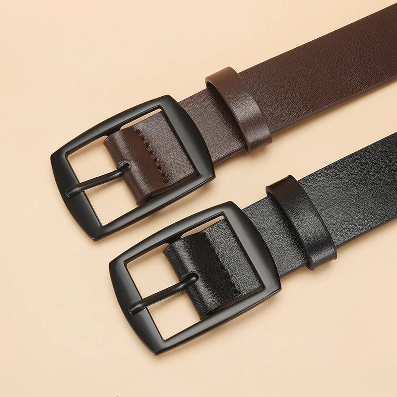 Fashion Luxury Belt for Men PU Leather Belt Metal Pin Buckle High Quality Brand Designer Waist Strap Belt For Jeans Women's Belt