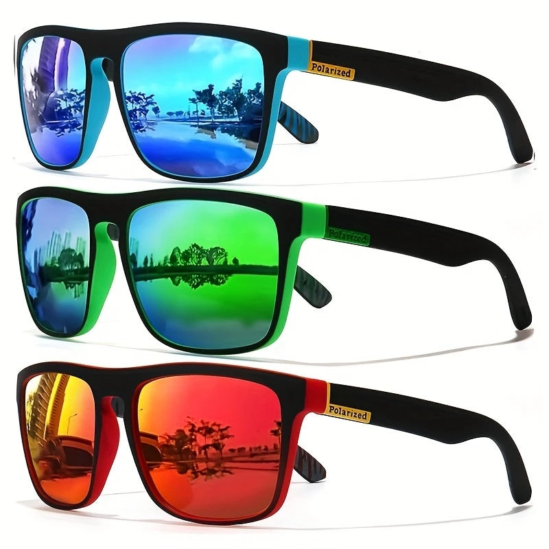 3PCS Óculos de Sol Quadrados Sem Aro Mulheres Marca de Luxo Designer Verão Óculos Vermelhos Moda Óculos de Sol Para Homens UV400 Tons Óculos R$ 20,01