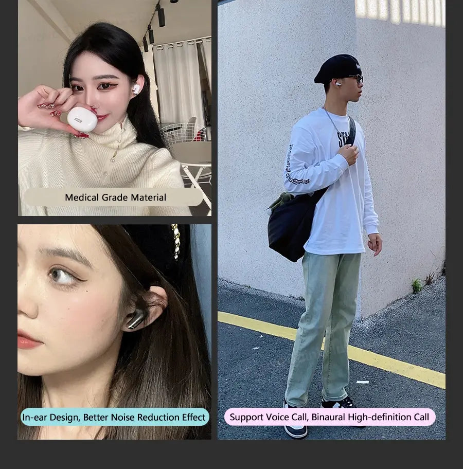 Lenovo LP5 Wireless Bluetooth Earbuds Stereo HiFi Music Earphones Headphones Sports Waterproof TWS Headset With Mic Earbuds New