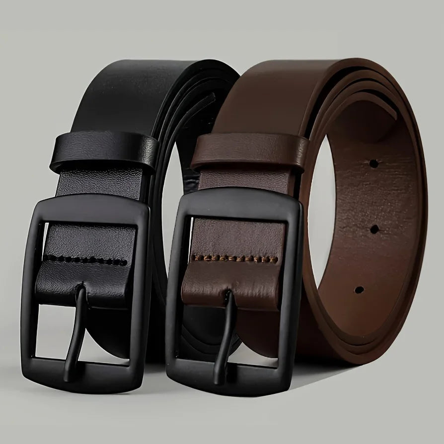 Fashion Luxury Belt for Men PU Leather Belt Metal Pin Buckle High Quality Brand Designer Waist Strap Belt For Jeans Women's Belt