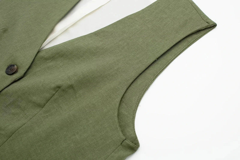 2024 Summer Woman Set Solid V Neck Sleeveless Chic Vest Top + Pockets Wild Commute Loose Casual Women's Shorts Streetwear