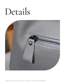 Bolsa de Ombro Feminina de Couro Genuíno 2025 Bolsa de Mão de Couro de Vaca de Alta Qualidade Bolsa Versátil Bolsa Transversal Casual Diária Como Presente