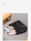Bolsa de Ombro Feminina de Couro Genuíno 2025 Bolsa de Mão de Couro de Vaca de Alta Qualidade Bolsa Versátil Bolsa Transversal Casual Diária Como Presente