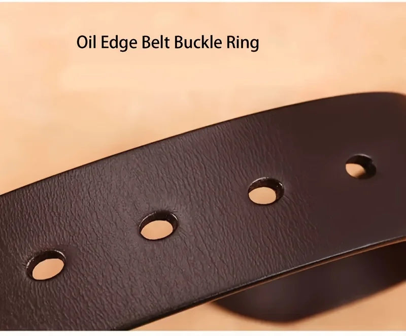 Cinto Casual Masculino Moderno Estilo Cowboy Cinto Masculino Fivela de Pino Cinto para Jeans Cinto Retrô Cinto Casual para Trabalho