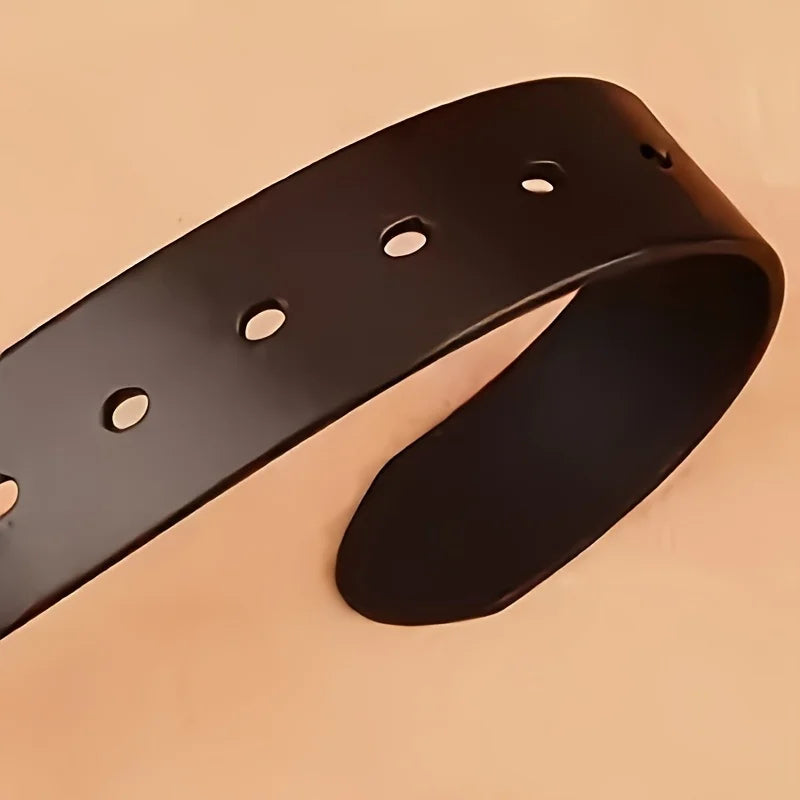 Cinto Casual Masculino Moderno Estilo Cowboy Cinto Masculino Fivela de Pino Cinto para Jeans Cinto Retrô Cinto Casual para Trabalho