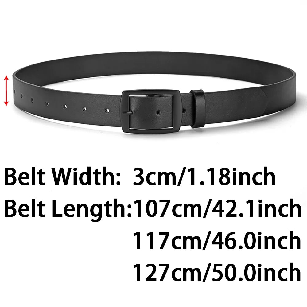 Fashion Luxury Belt for Men PU Leather Belt Metal Pin Buckle High Quality Brand Designer Waist Strap Belt For Jeans Women's Belt
